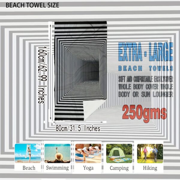 Serviette de plage géométrique – Image 3