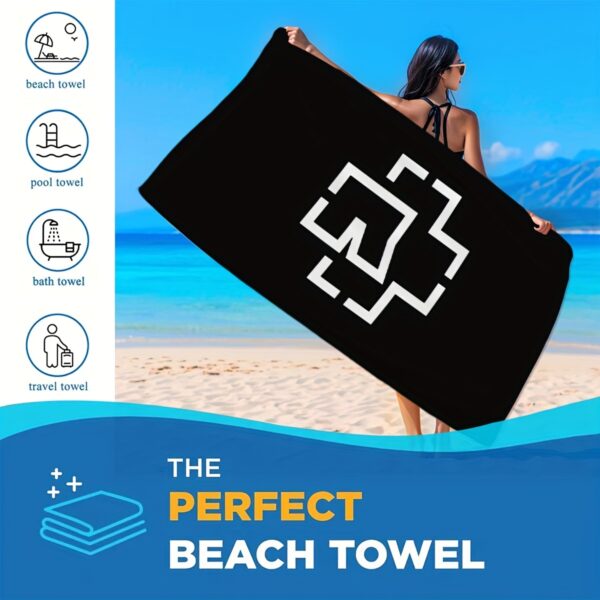Serviette de Plage Noir & Blanc – Image 7