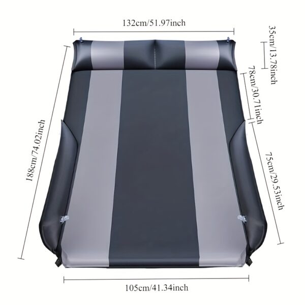 Matelas gonflable RV compact à double couleur avec housse en polyester durable – Image 4