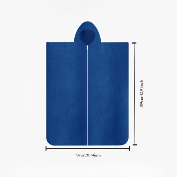 poncho de plage imprimé mer – Image 4