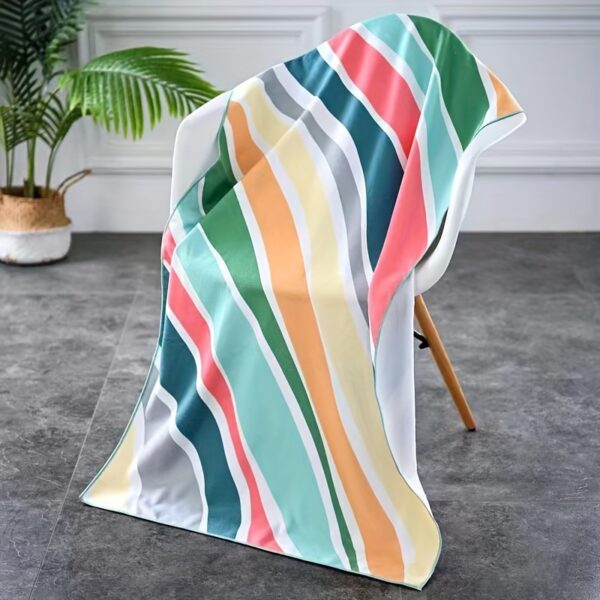 Serviette de plage en microfibre de style tropical – Image 2