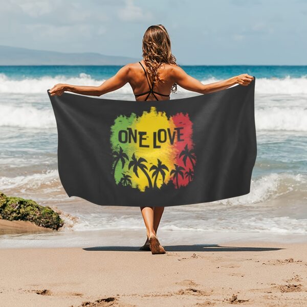 Serviette de Plage en Microfibre ONE LOVE
