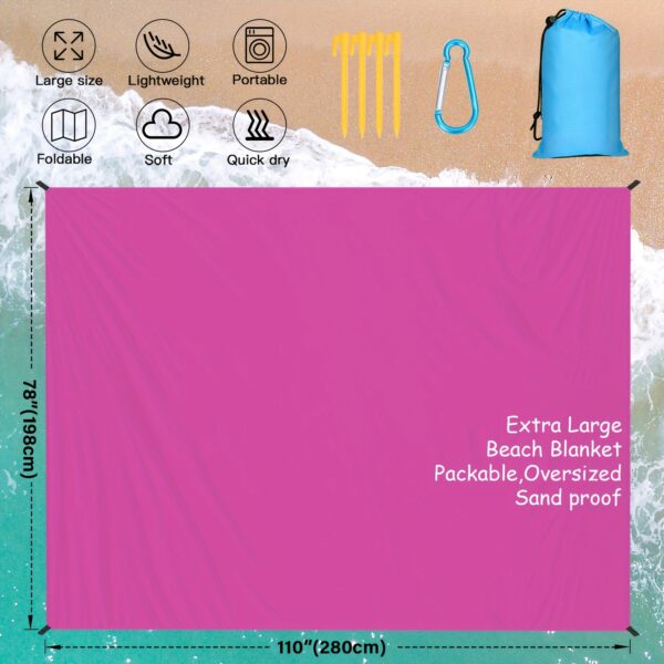 Drap de plage unie – Image 5
