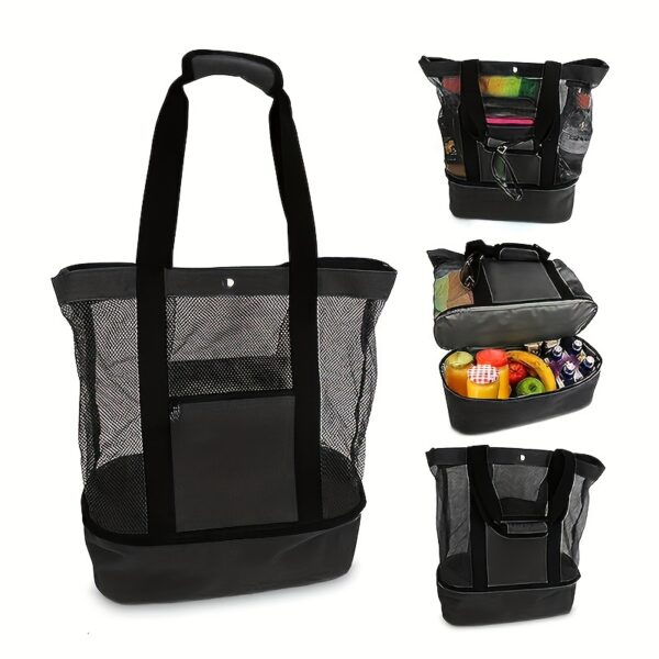 Sac de plage minimaliste à double compartiment – Image 7
