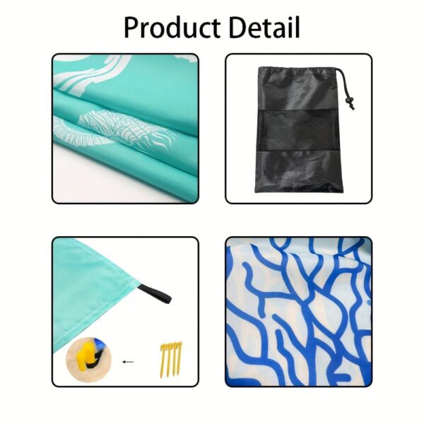 Drap de plage imprimée d'eau de melon et de citron – Image 5