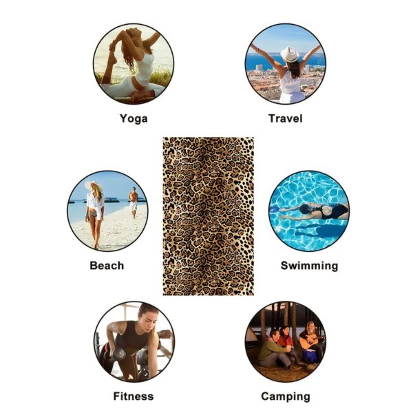 Drap de plage Imprimé Léopard l – Image 7