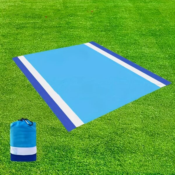 Drap de plage triple bleu – Image 6