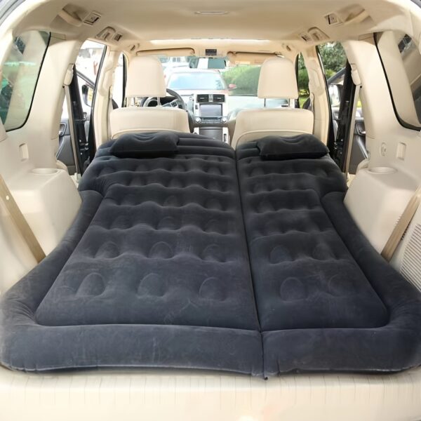 Matelas gonflable pour voiture SUV - Lit gonflable pour coffre de voiture - Lit de voyage pour siège arrière de voiture - Air mattress pour camping-car sans pompe – Image 2