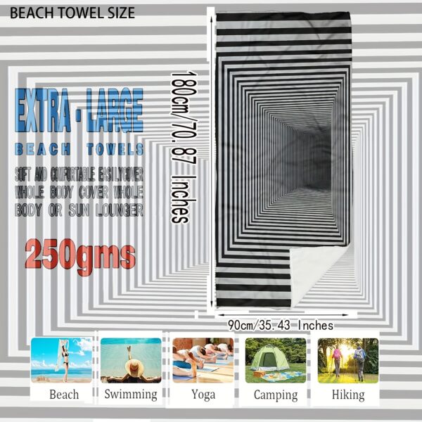 Serviette de plage géométrique – Image 4