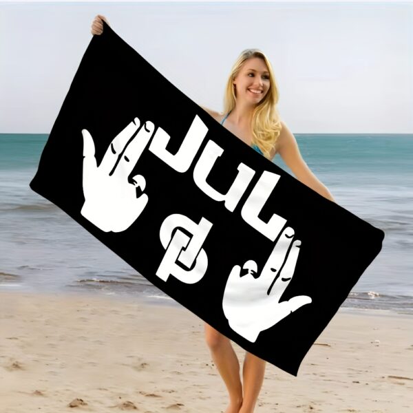 Serviette de plage Rapper JuL – Image 4