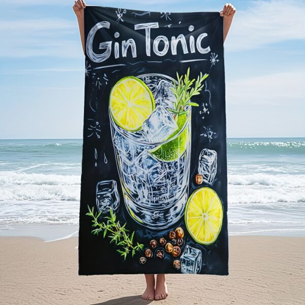 Serviette de plage Gin Tonic – Image 3