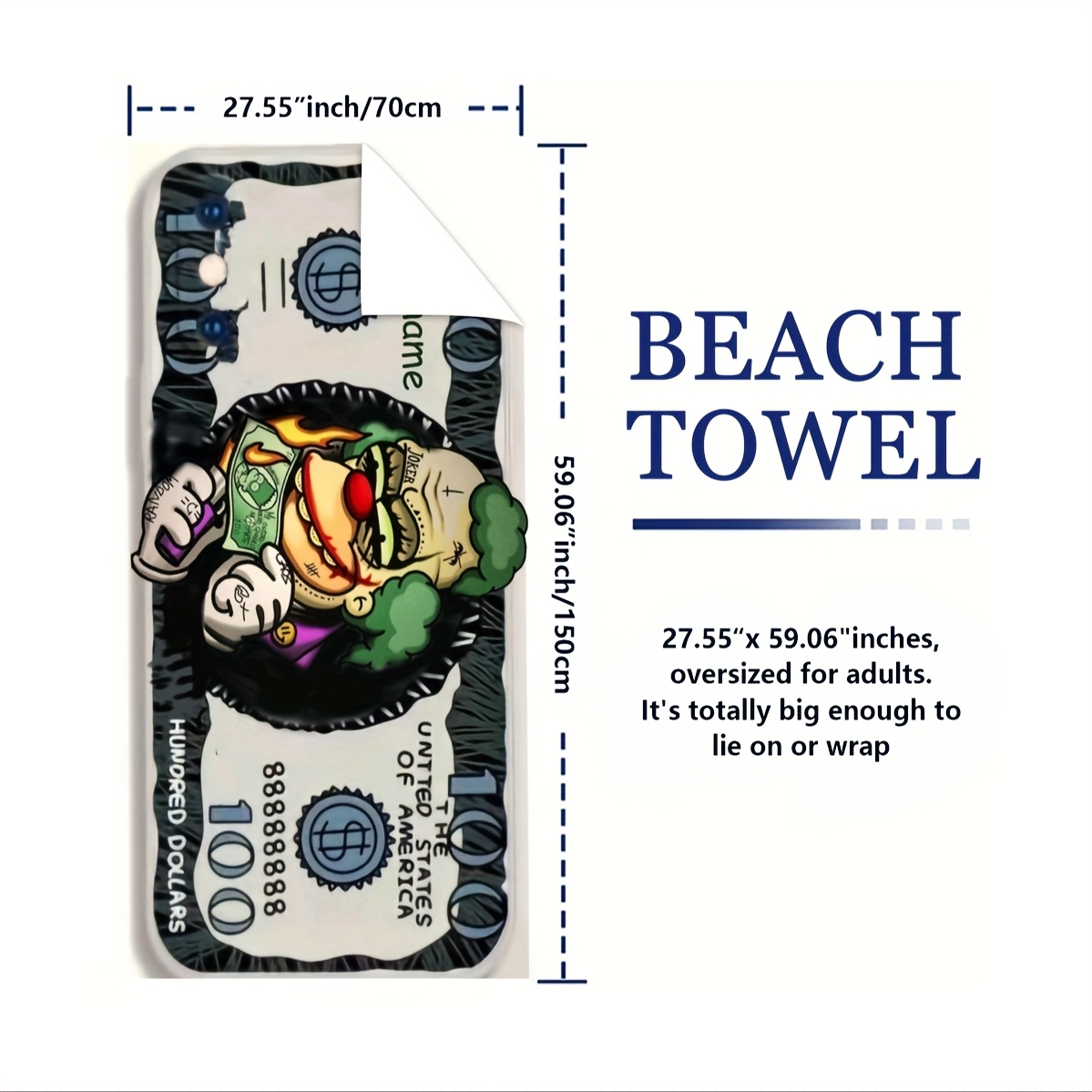 Serviette de Plage Monnaie – Image 4