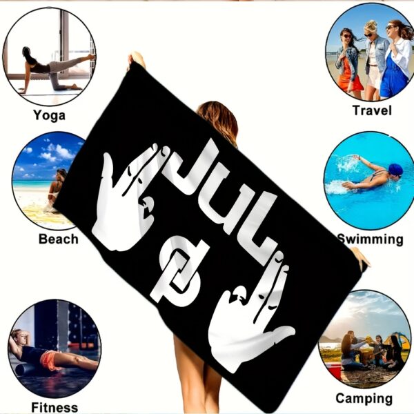 Serviette de plage Rapper JuL – Image 6