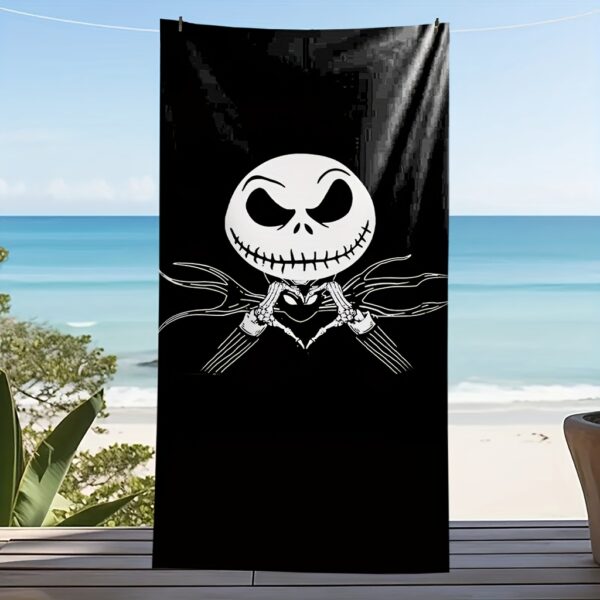Serviette de Plage "The Nightmare Before Christmas" avec Jack Skellington g – Image 3