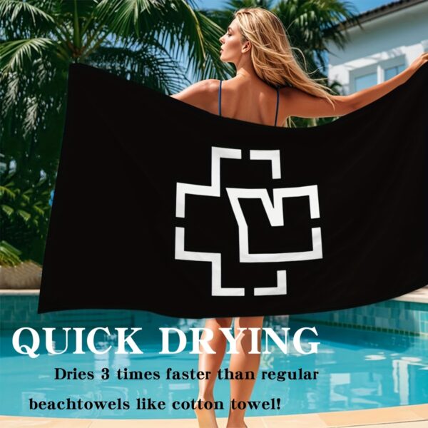 Serviette de Plage Noir & Blanc