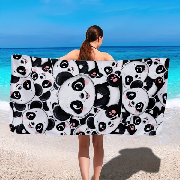 Serviette de Plage Panda Adorable – Image 4
