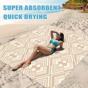 Drap de plage geometrique