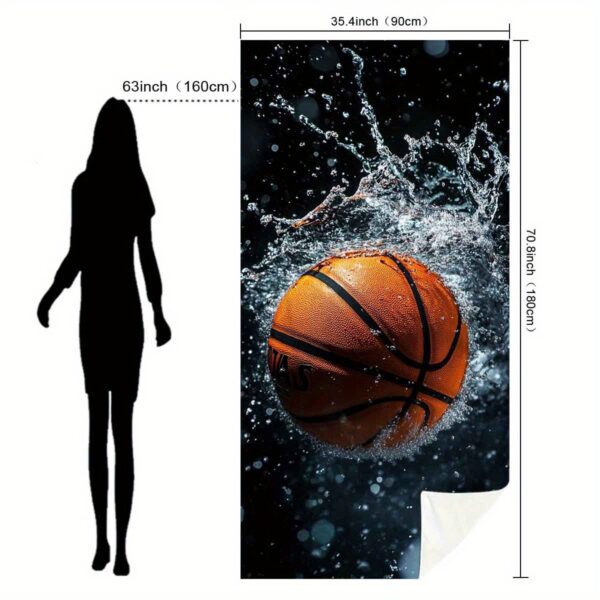 Serviette de plage basket-ball – Image 4