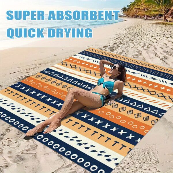 Drap de plage Motif Tribale Paisley Vibrant