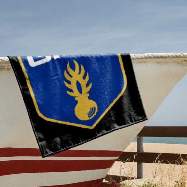 Serviette de Plage GIGN Drapeau Français Écusson – Image 5