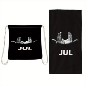 Serviette de plage pliable 2 en 1 et sac "JUL"