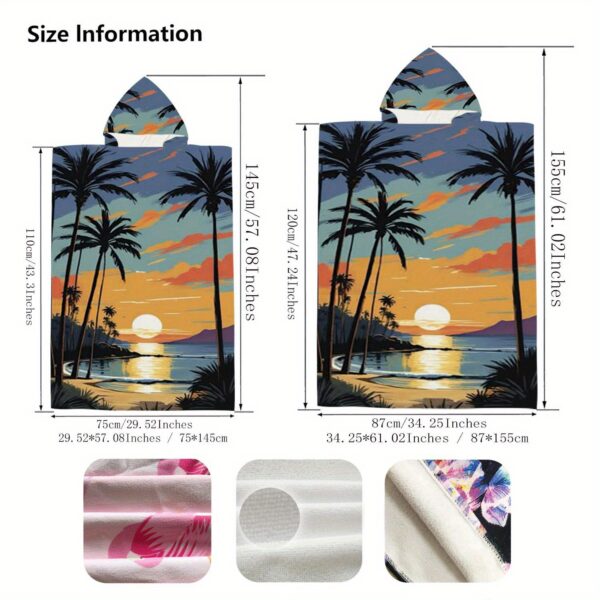 Poncho de plage Tropical – Image 6