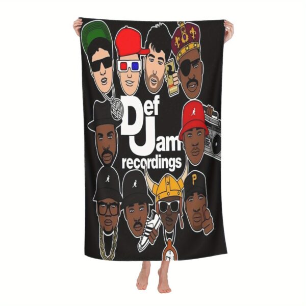 Serviette de Plage Pionniers du Hip-Hop Def Jam Recordings -