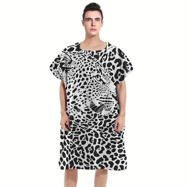 Poncho de Plage Motif Léopard – Image 5