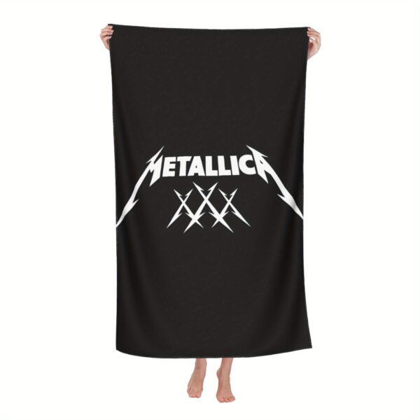 Serviette de Plage Metallica black – Image 2