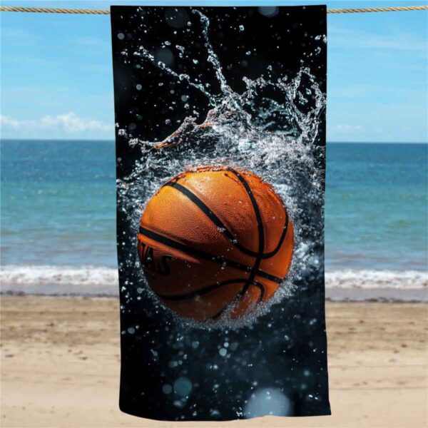 Serviette de plage basket-ball – Image 12