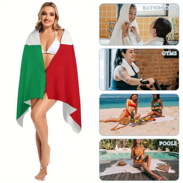 Serviette de Plage Drapeau Italien – Image 6