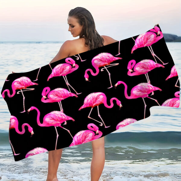 Serviette de Plage Flamant Rose