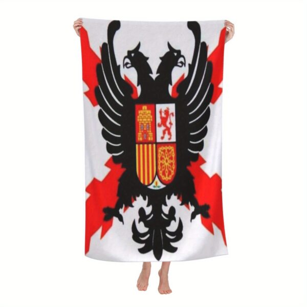 Serviette de plage en microfibre avec design du drapeau espagnol – Image 6