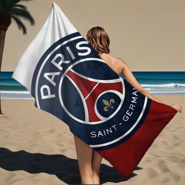 Serviette de Plage Logo PSG Tour Eiffel Paris