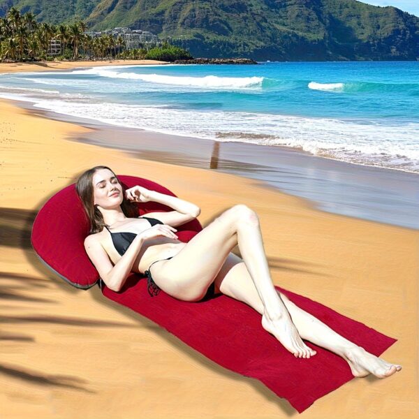 Tapis de plage gonflable avec un rehausseur X2 – Image 9