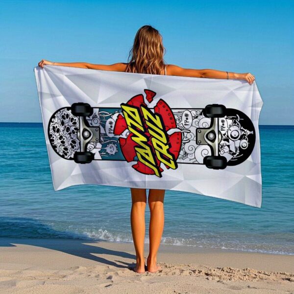 Serviette de plage Santa Cruz Skateboard – Image 6