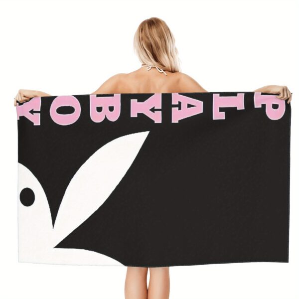 Serviette de Plage Logo Bunny Playboy – Image 4