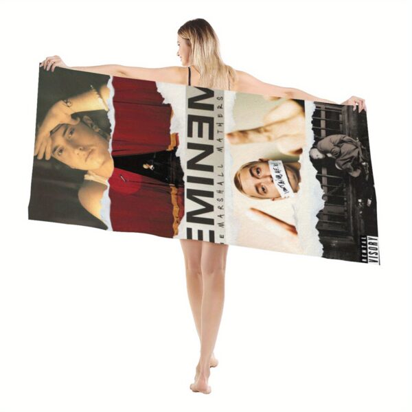 Serviette de Plage Eminem The Rap God – Image 2
