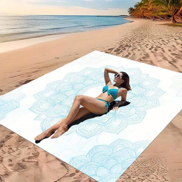 Drap de plage à motif mandala – Image 8