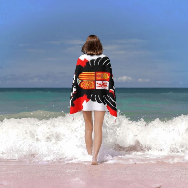 Serviette de plage en microfibre avec design du drapeau espagnol – Image 2