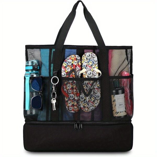Sac de Plage Anti-Sable pour Femmes avec Glacière – Image 5