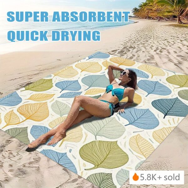 Drap de plage récif corallien vibrant