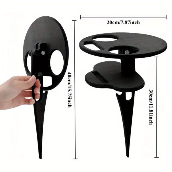 Table à Vin en Bois Portable et Pliable – Image 7