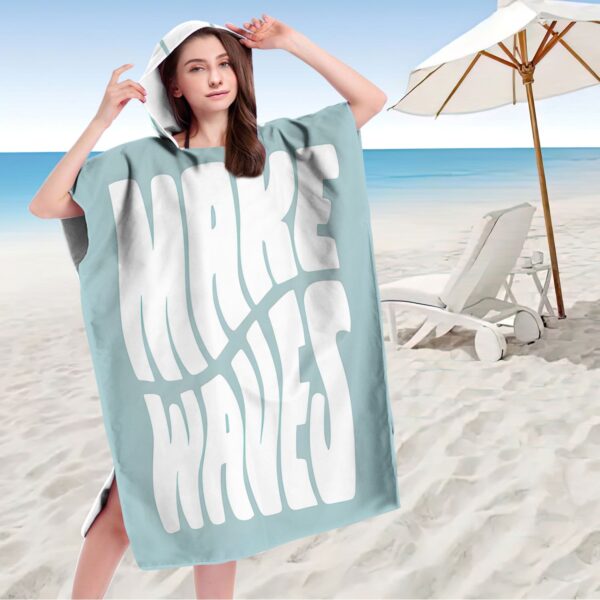 Poncho de plage "MAKE WAVES" – Image 3