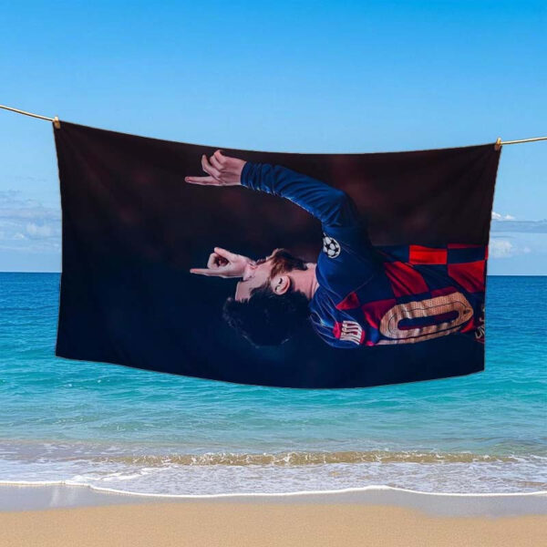 Serviette de Plage Imprimée Lionel Messi – Image 6