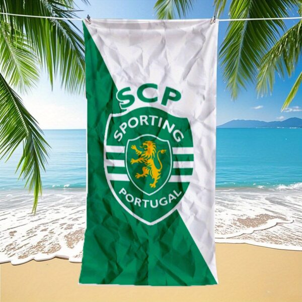 Serviette de Plage Sporting de Lisboa – Image 2