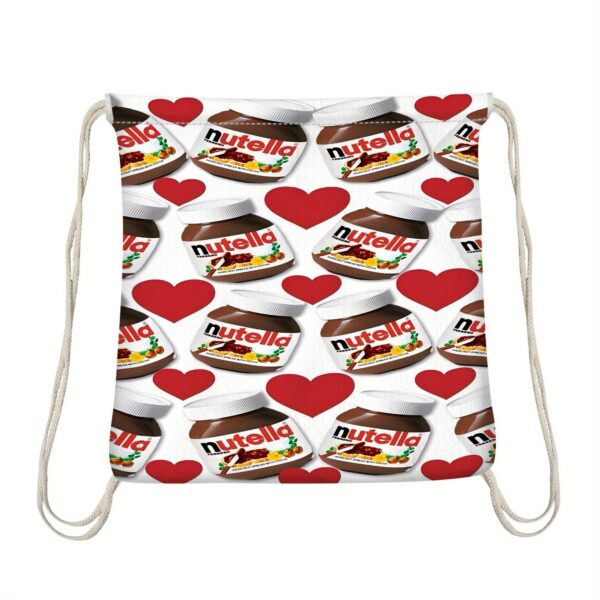 Serviette de plage et sac de rangement 2-en-1 sur le thème Nutella – Image 4