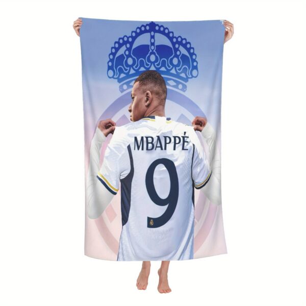 Serviette de Plage Extra Large Mbappe – Image 2