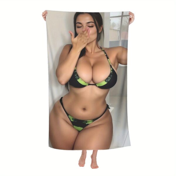 Serviette en Microfibre à Imprimé Floral Tropical Sexy – Image 2