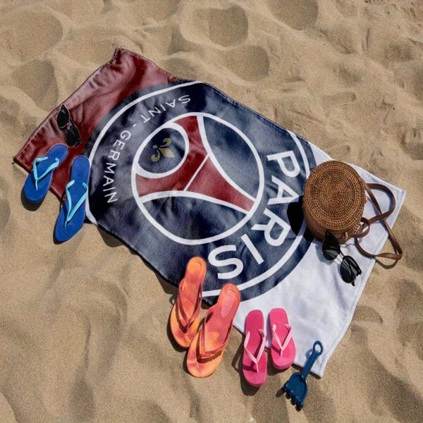 Serviette de Plage Logo PSG Tour Eiffel Paris – Image 3